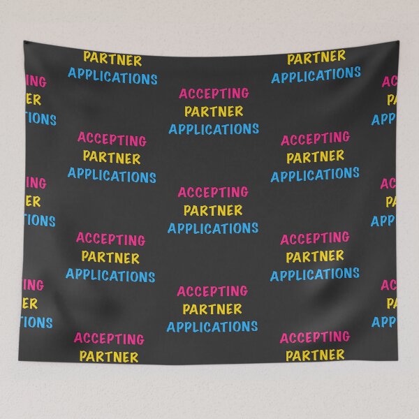 Item preview, Accepting Partner Applications-Pan Flag designed and sold by Kai Buro.