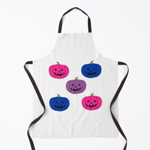 Item preview, Bisexual Pride Flag Halloween Pumpkin design for bi romantic in white designed and sold by anins-azuree.