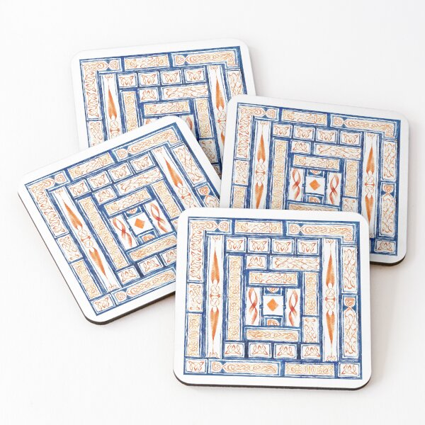 Item preview, Medieval celtic pattern - ink and digital painting designed and sold by pedrofsarmento.