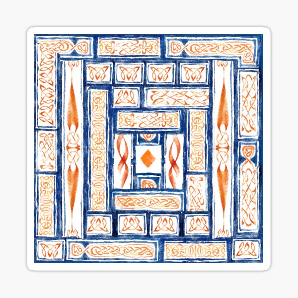 Item preview, Medieval celtic pattern - ink and digital painting designed and sold by pedrofsarmento.