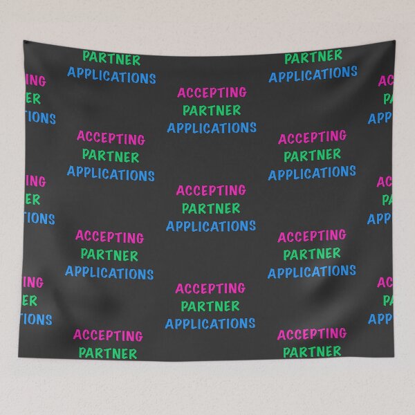 Item preview, Accepting Partner Applications-Poly Flag designed and sold by Kai Buro.