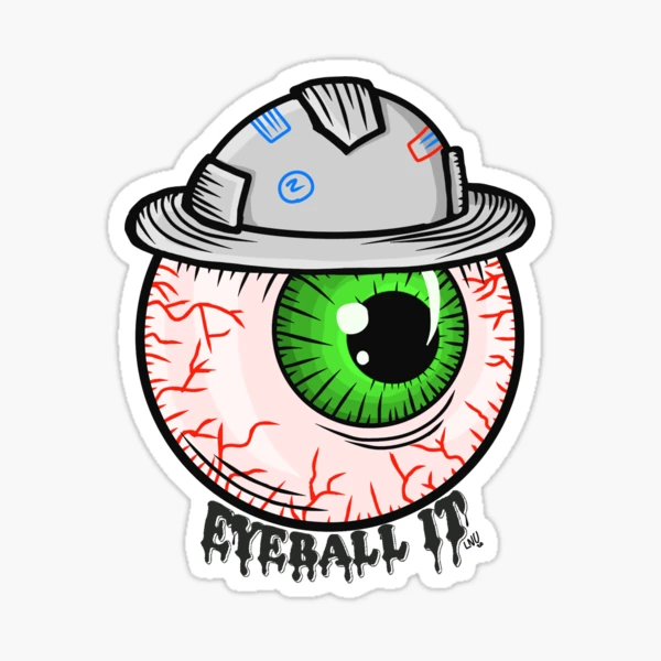 Cool Stickers Funny Eyeball It Hard Hat Sticker Hardhat - Temu