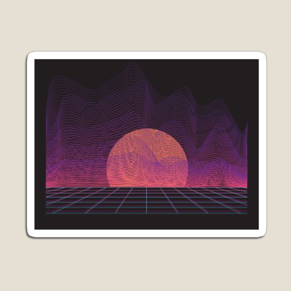 Item preview, New Retro Synthwave Soundwave Sunset  designed and sold by ghost888.