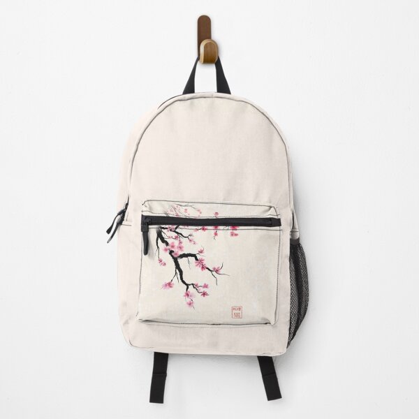 Item preview, Hanami sumi-e watercolor sakura cherry blossoms  designed and sold by CuisineCat.