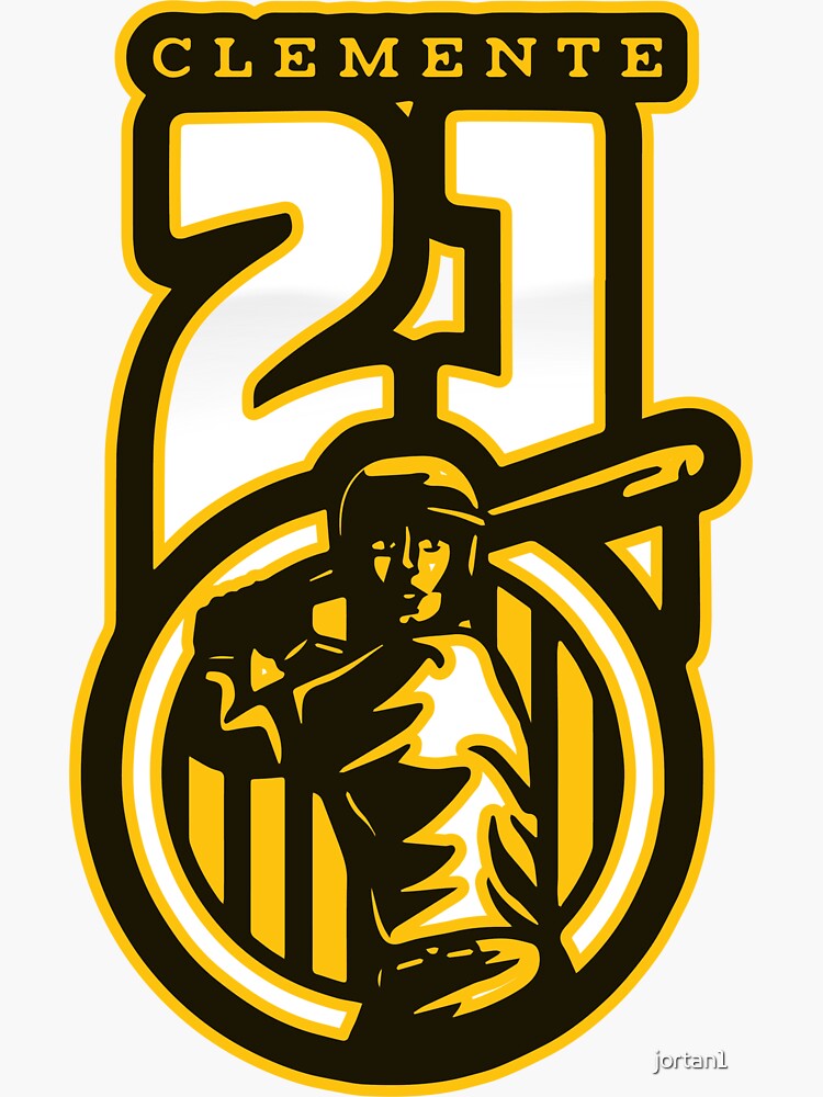 Clemente 21 Sticker for Sale by jortan1