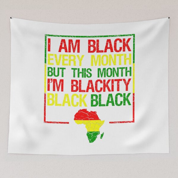 Item preview, Black History Month 2020 Vintage Design I am Black Every Month But This Month I'm Blackity Black Black designed and sold by naworas.