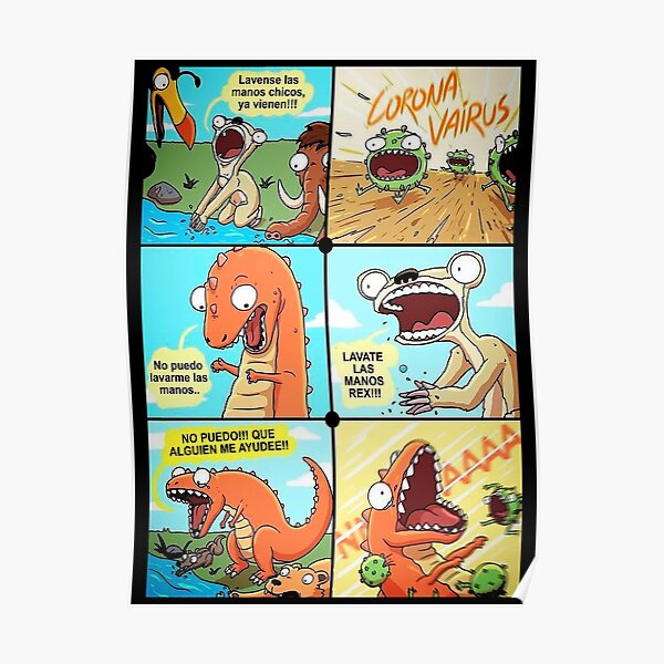 Lavate Las Manos Rex Lovers Gift Poster