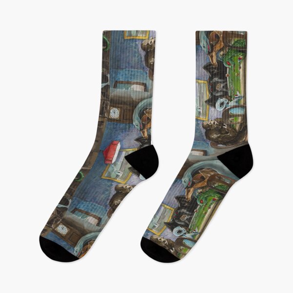 Item preview, Cryptids playing poker designed and sold by prunstedler.