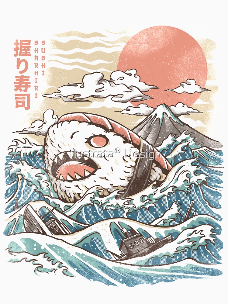 Sharkiri Sushi de ilustrata