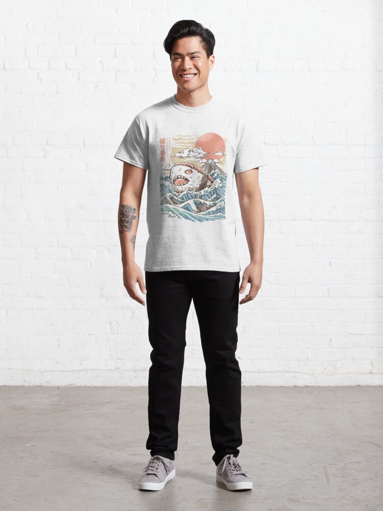 Vista alternativa de Camiseta clásica Sharkiri Sushi
