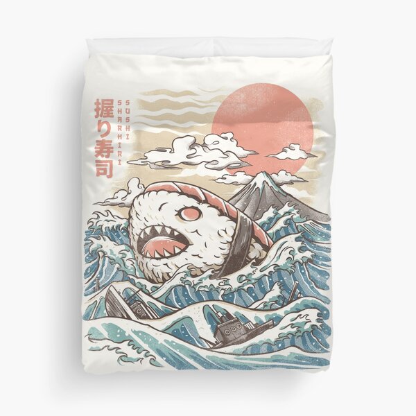 Sharkiri Sushi Duvet Cover