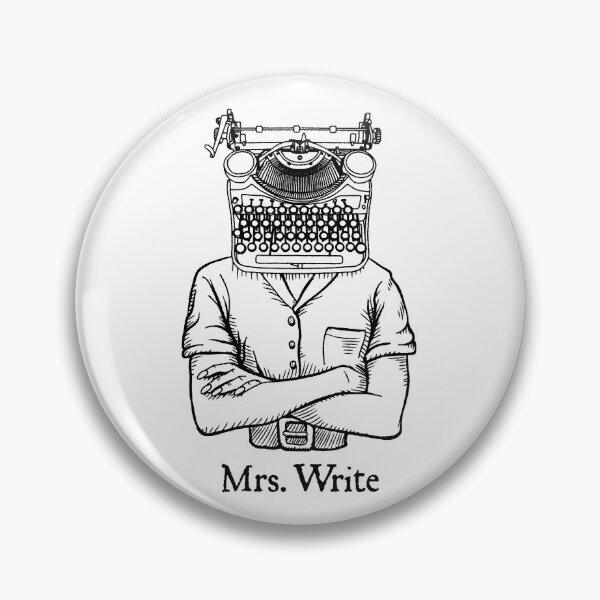 Item preview, Mrs. Write Author Writer Vintage Typewriter Funny Word Pun designed and sold by GrandeDuc.