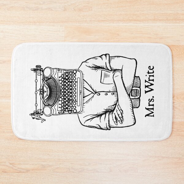 Item preview, Mrs. Write Author Writer Vintage Typewriter Funny Word Pun designed and sold by GrandeDuc.