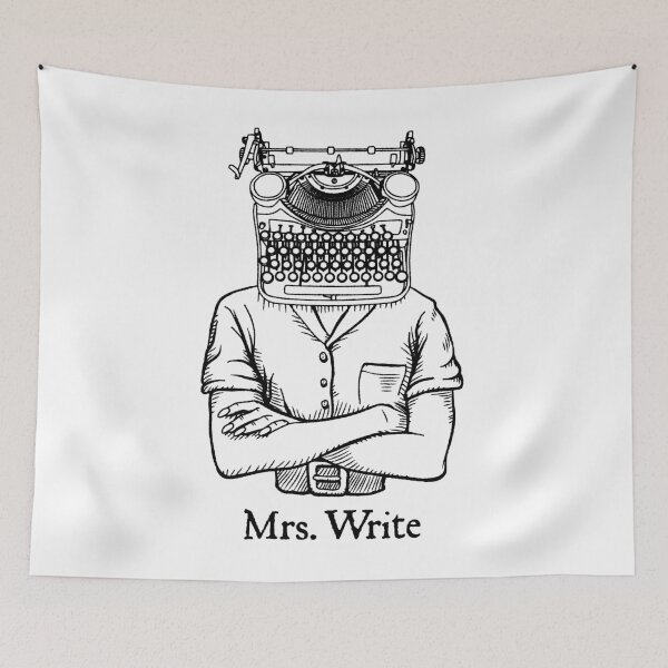 Item preview, Mrs. Write Author Writer Vintage Typewriter Funny Word Pun designed and sold by GrandeDuc.