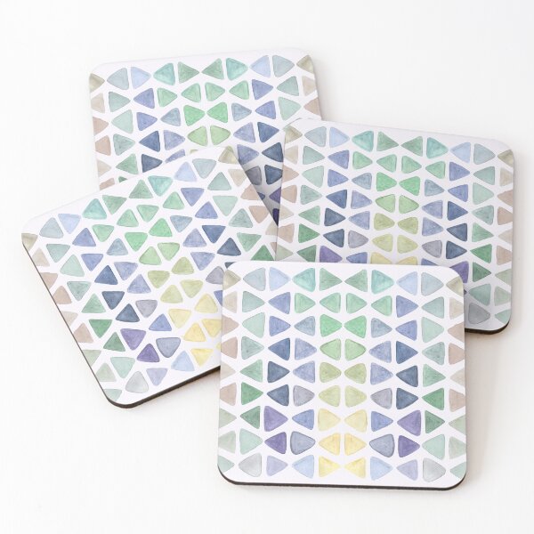 Item preview, A multi-colored watercolor abstract artistic hand painted pattern with real aquarelle paper texture designed and sold by Irnika.