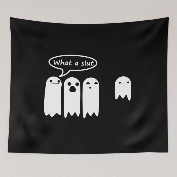 Item preview, WHAT A SLUT FUNNY HALLOWEEN GHOST COSTUME designed and sold by TheFirstOne.