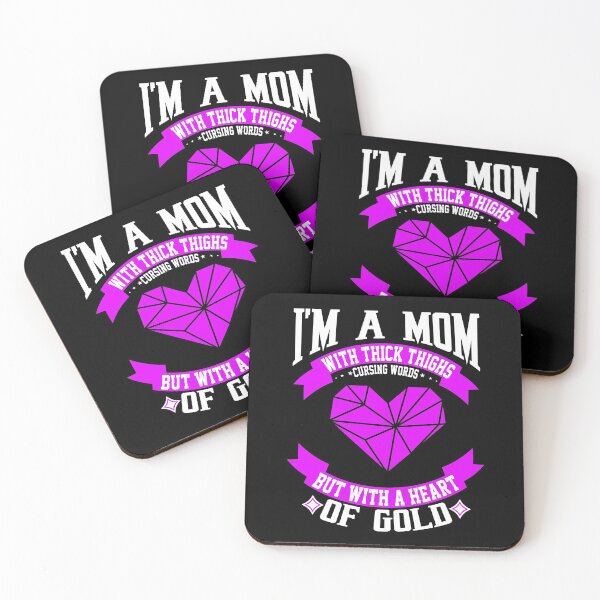Item preview, I'M A MOM WITH THICK THIGHS designed and sold by OliDesigns.