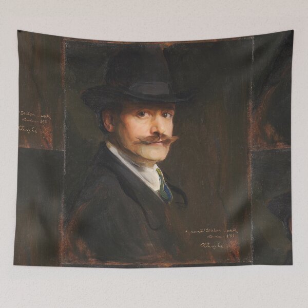 Item preview, Dapper man with a Moustache and hat  designed and sold by Vintage Designs +.