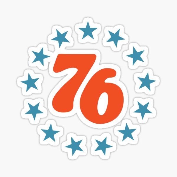 Item preview, 76 - Star Design (Red + Blue on White) designed and sold by Justin Ellis.