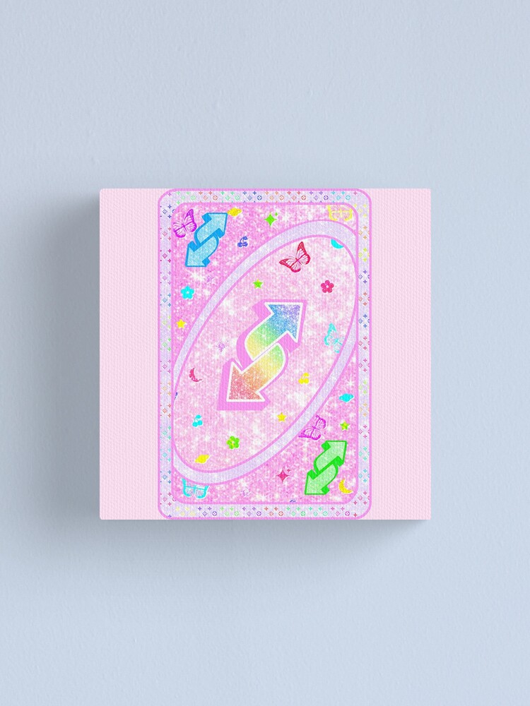 Y2k Rainbow Uno Reverse Card ♥ Canvas Print By Icecreamfreeze Redbubble 8730