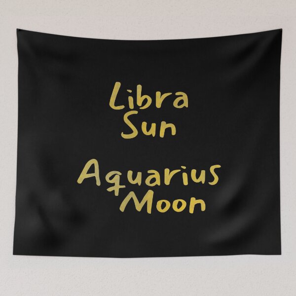 Item preview, Libra Sun Aquarius Moon Text designed and sold by leomooncreates.