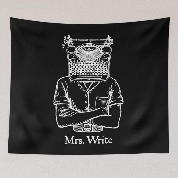 Item preview, Mrs. Write Author Writer Vintage Typewriter Funny Word Pun designed and sold by GrandeDuc.