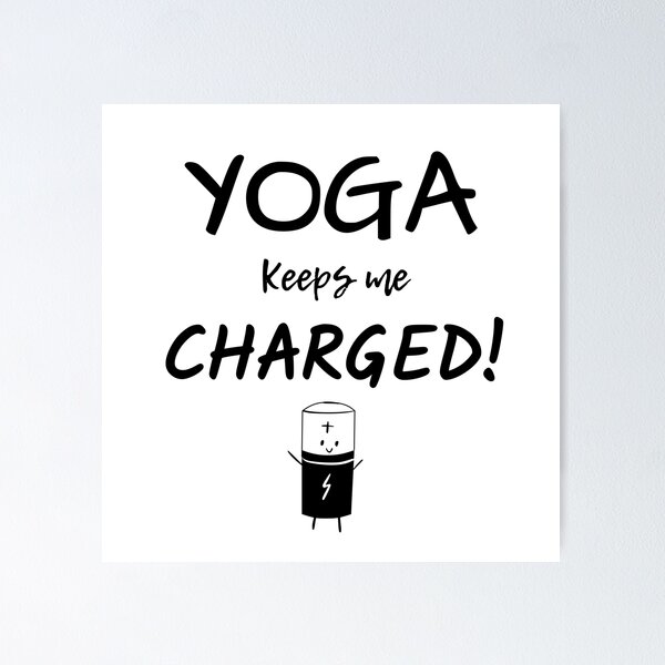 Item preview, Yoga Keeps Me Charged! designed and sold by UrbanChakra.