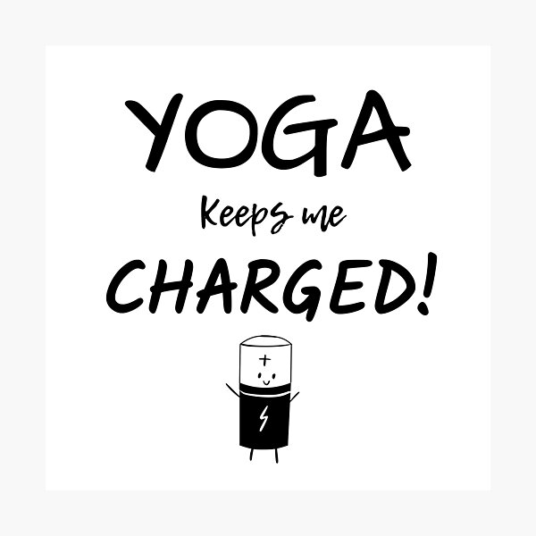 Item preview, Yoga Keeps Me Charged! designed and sold by UrbanChakra.