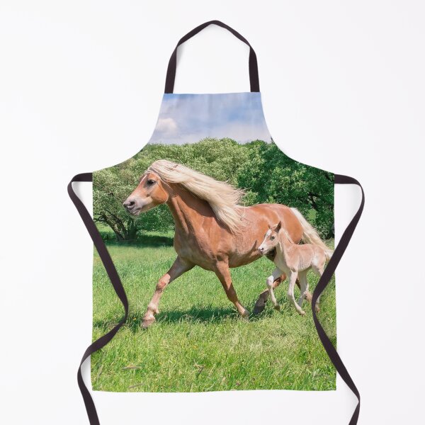Item preview, Haflinger horses run together designed and sold by Katho Menden.