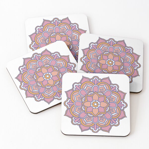 Item preview, Mandala LaLa - Warm Pink and Yellow designed and sold by Katie Fazio.