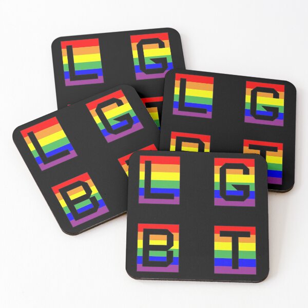 Item preview,  LGBT Gay Pride Rainbow Flag Stencil Letters designed and sold by 65 MCMLXV.