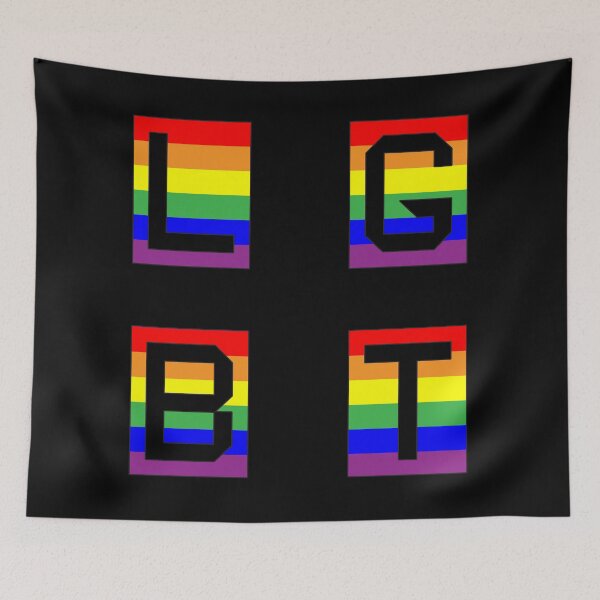 Item preview,  LGBT Gay Pride Rainbow Flag Stencil Letters designed and sold by 65 MCMLXV.