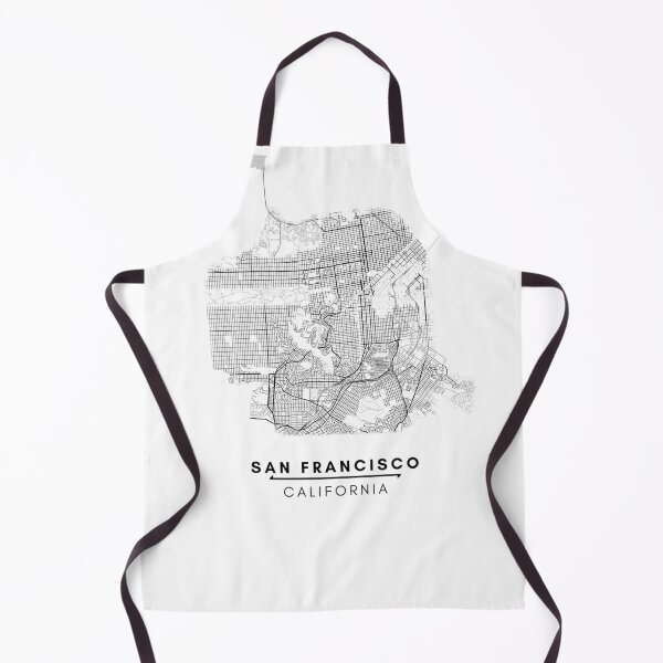 Item preview, San Francisco Black and White Map designed and sold by creative-boo.