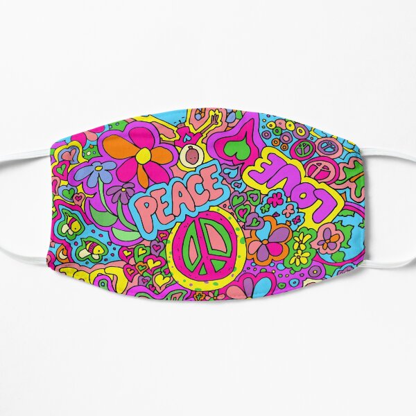 More Peace and Love Flat Mask
