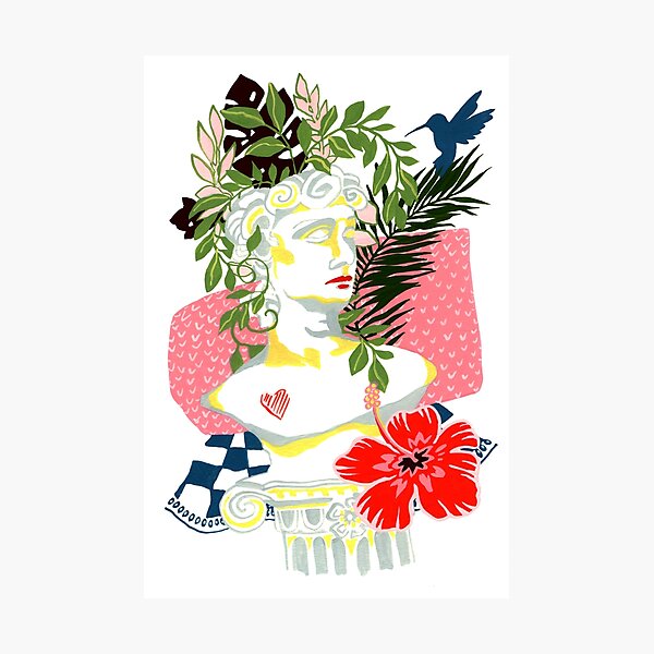 Roman bust Photographic Print