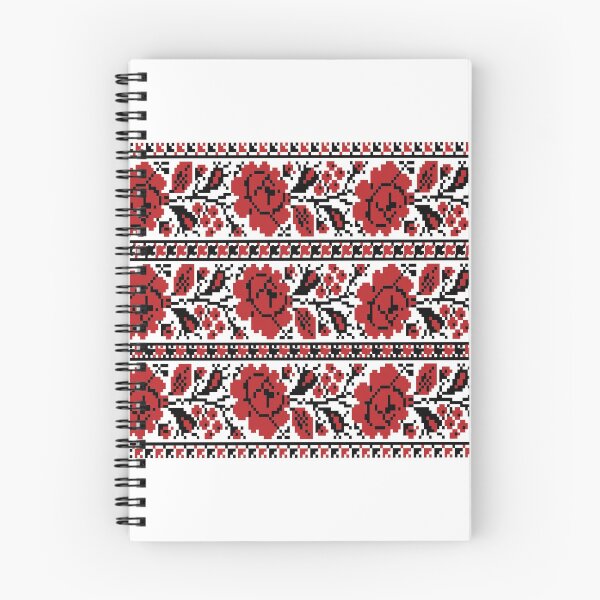 Item preview, Ukrainian Embroidery Floral Ornament Red Black Flowers Ukrainian Souvenir For Her designed and sold by FunnySunny T-Shirts.