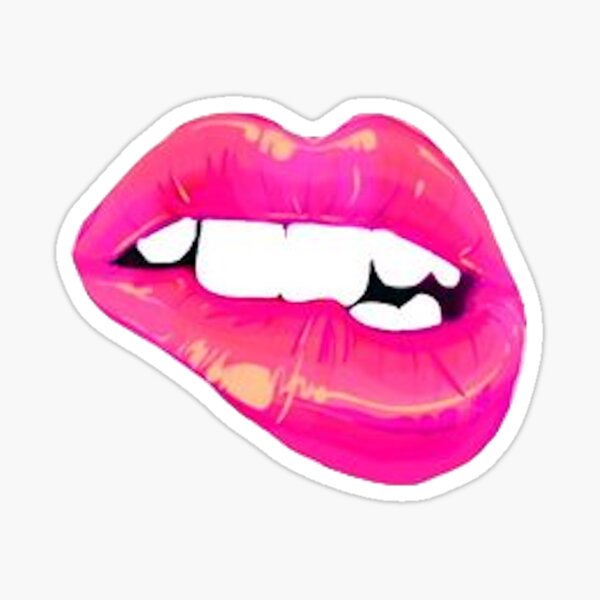 Hamilton Lip Bite Sticker for Sale by alisons-stuff