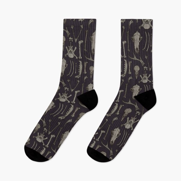 Item preview, Purple Bones - Anatomical animal bones illustration pattern designed and sold by Kiera-Docherty.