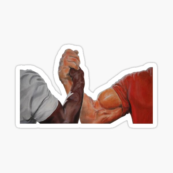 quot Epic Handshake meme quot Sticker for Sale by Shores Store Redbubble