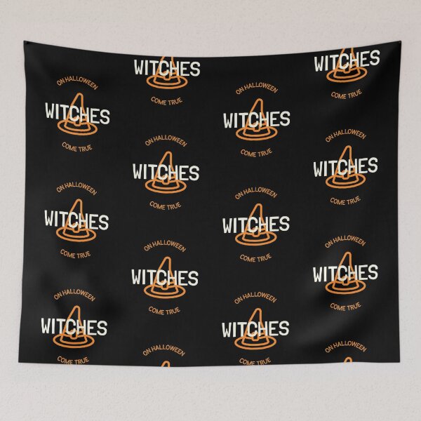 Item preview, On Halloween Witches Come True | Halloween Holiday | Typographical Design designed and sold by Ainbowz-Artwork.