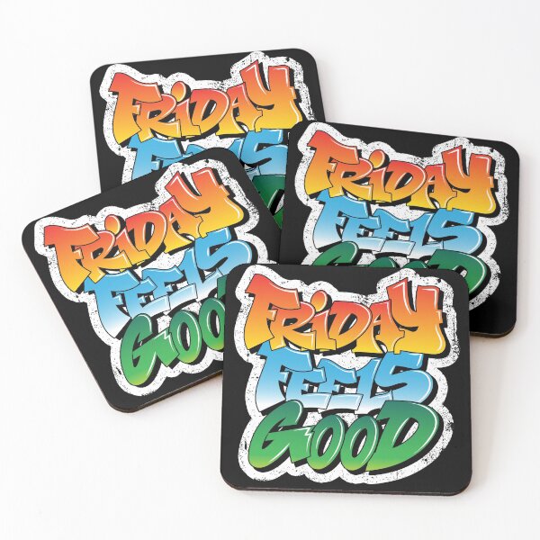 Item preview, Friday Feels Good FRI YAY Finally Graffiti Art Design Gift designed and sold by Bourini.