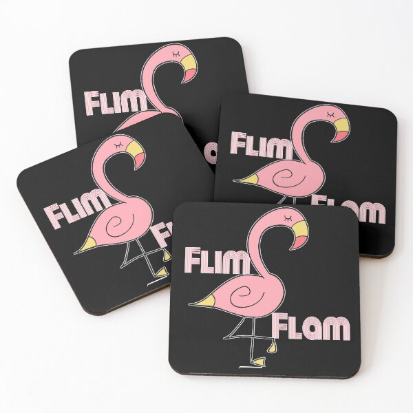 Item preview, Flim Flam Retro Flamingo designed and sold by dreamofdenim.