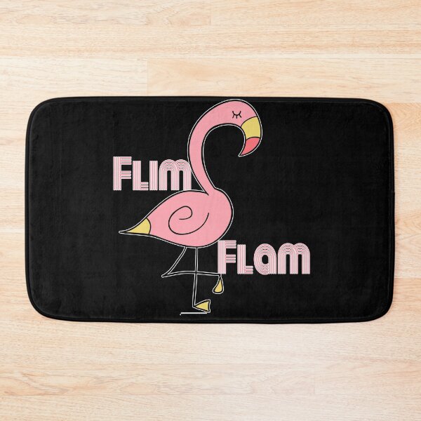 Item preview, Flim Flam Retro Flamingo designed and sold by dreamofdenim.