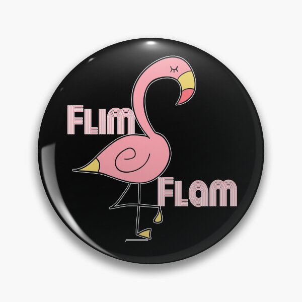 Item preview, Flim Flam Retro Flamingo designed and sold by dreamofdenim.