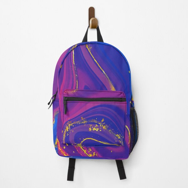 Item preview, Powerful Marble Swirls of Red Purple Blue and Gold Glitter Abstract Pattern designed and sold by Alicia Chee.