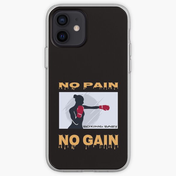 No Pain No Gain Boxing Baby T-Shirt iPhone Soft Case