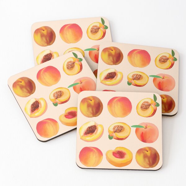 Item preview, Country Peaches | Pattern Peach Illustration  designed and sold by Gabbixyz.