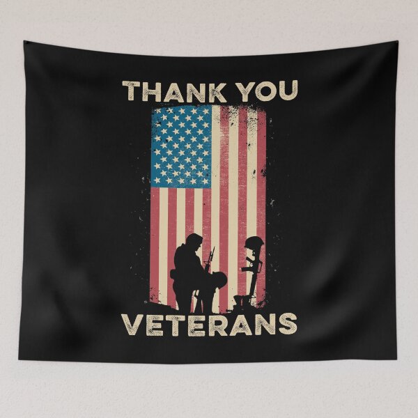 Artikelvorschau, Amerikanische Flagge Danke Veteranen Militärische Anerkennung entworfen und verkauft von TimoJohnson78.
