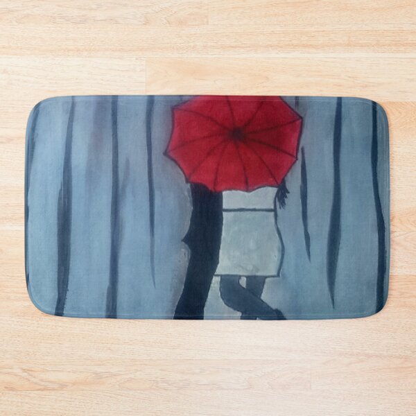 Item preview, couple under umbrella - winter couple - feel free - vintage art handmade  designed and sold by doitwithlove.