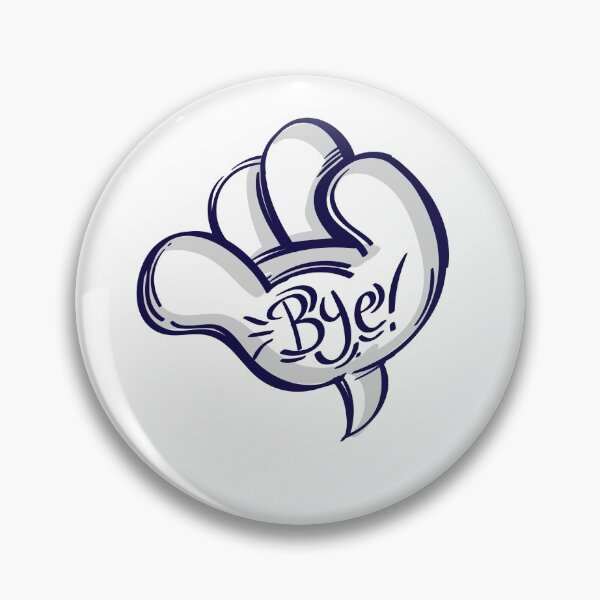 Item preview, Bye Hand Speech Bubble designed and sold by MisterGooseShop.